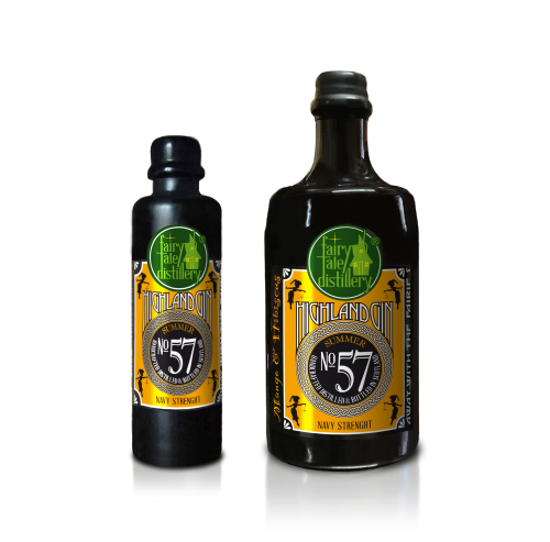 No 57 Summer Navy Strength Highland Gin bottles from Fairytale Distillery