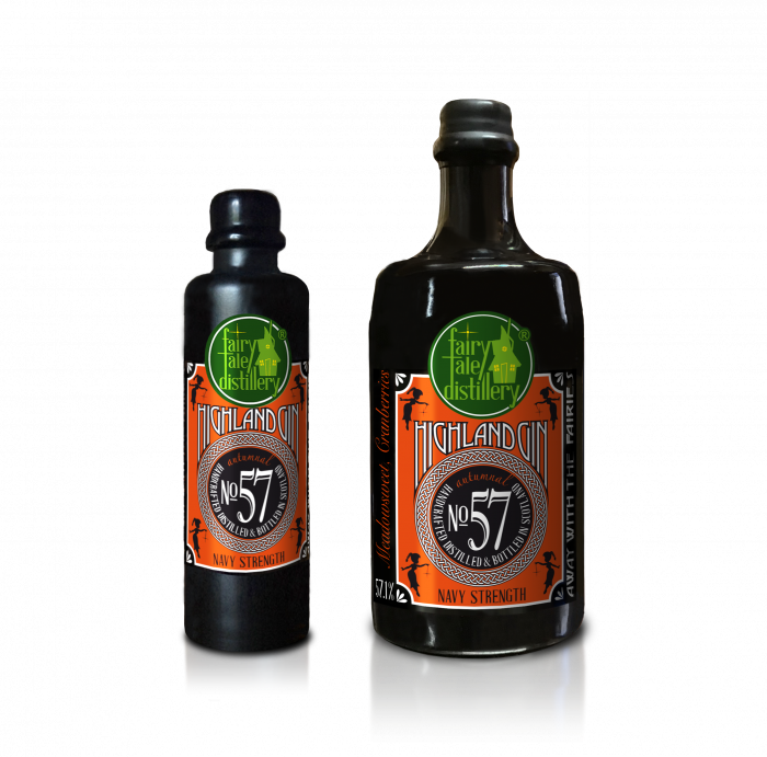 No 57 Navy Strength Autumnal Highland Gin bottle from Fairytale Distillery