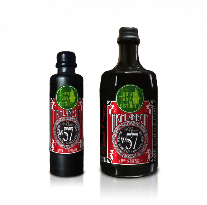 No 57 Navy Strength Highland Gin bottle from Fairytale Distillery