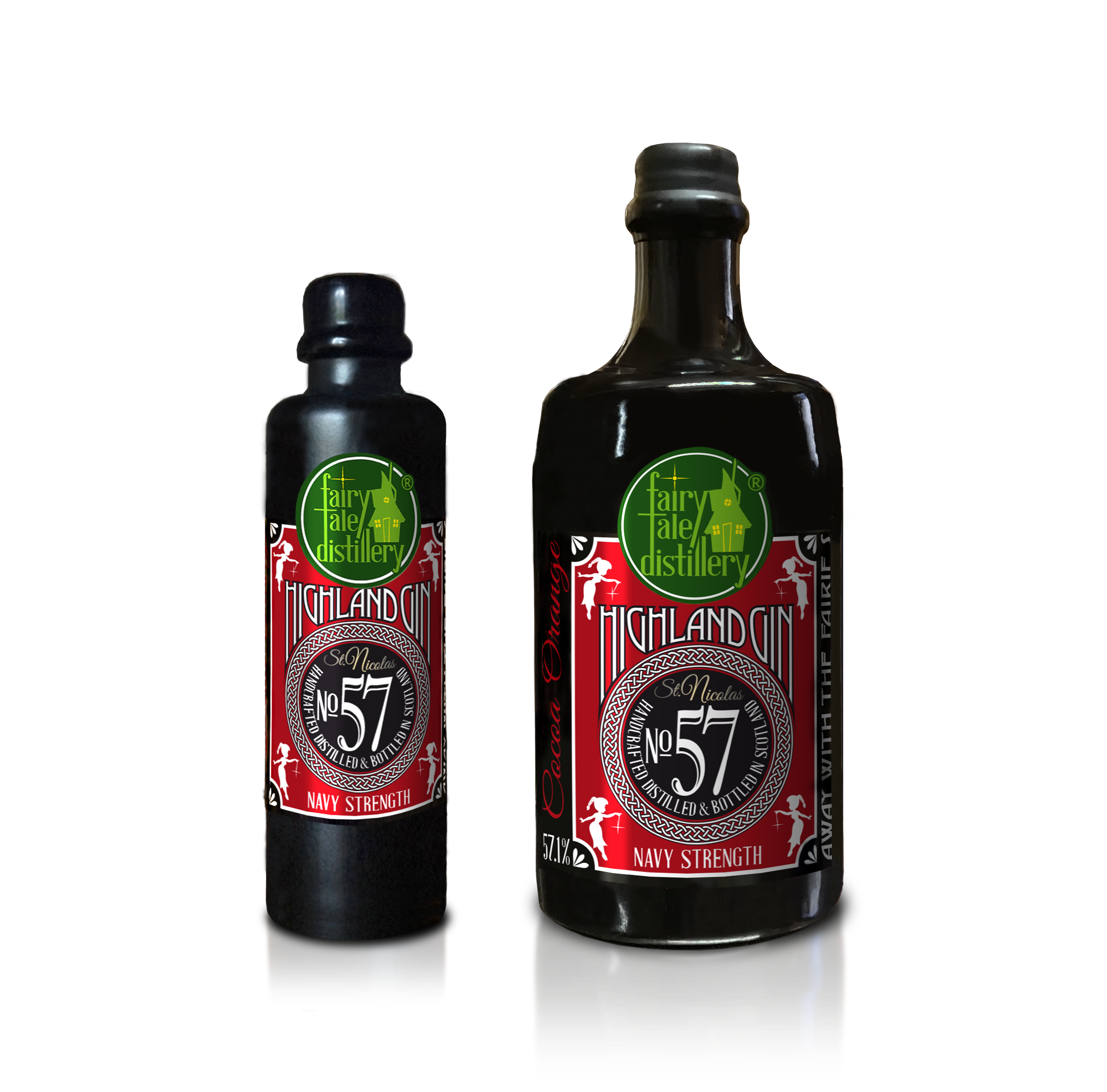 No 57 Navy Strength Highland Gin bottle from Fairytale Distillery