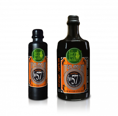 No 57 New Western Style Orange Highland Gin bottle from Fairytale Distillery