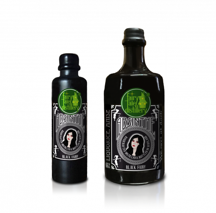 Black Fairy Highland Absinthe bottle from Fairytale Distillery