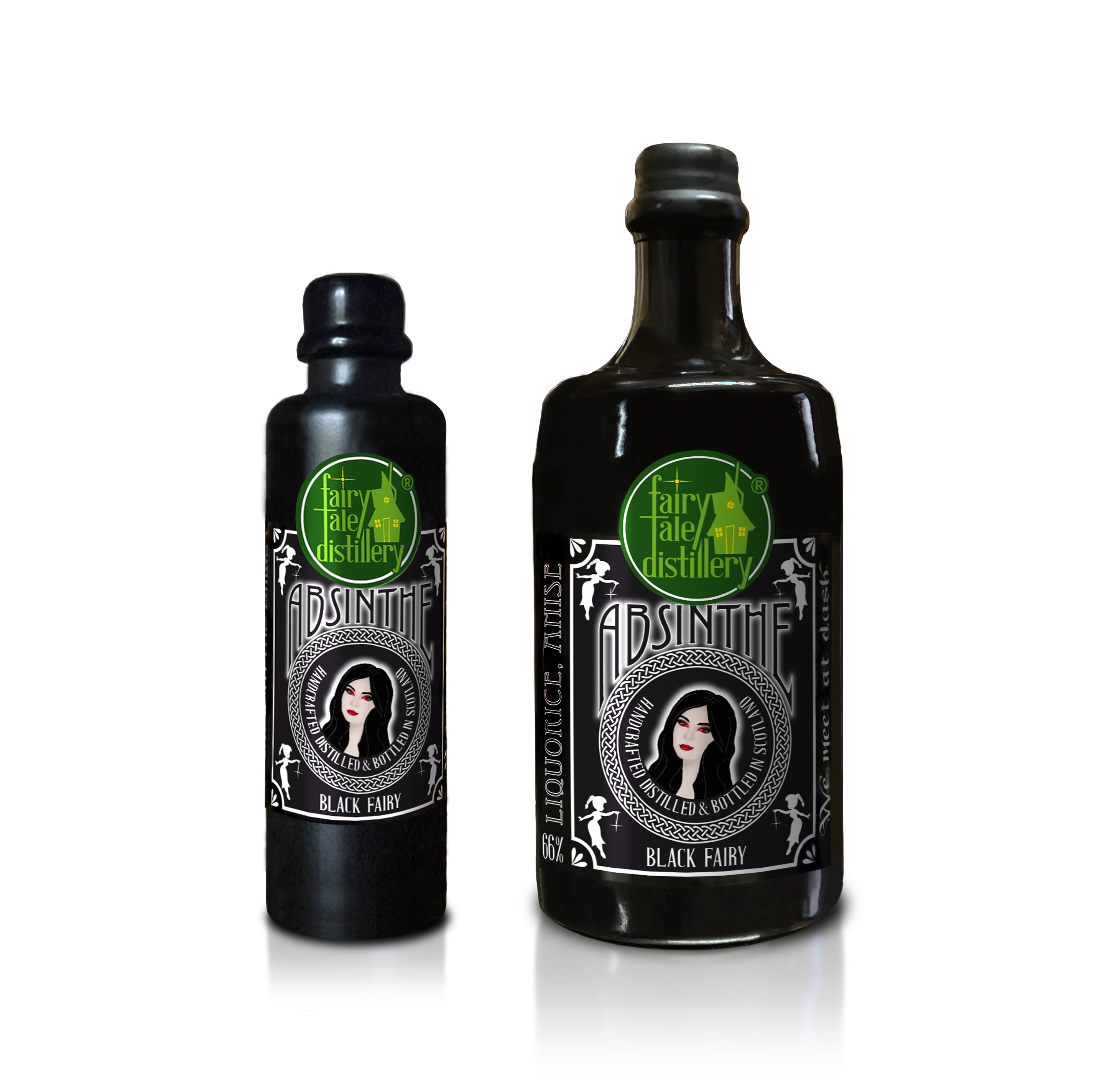 Black Fairy Highland Absinthe bottle from Fairytale Distillery