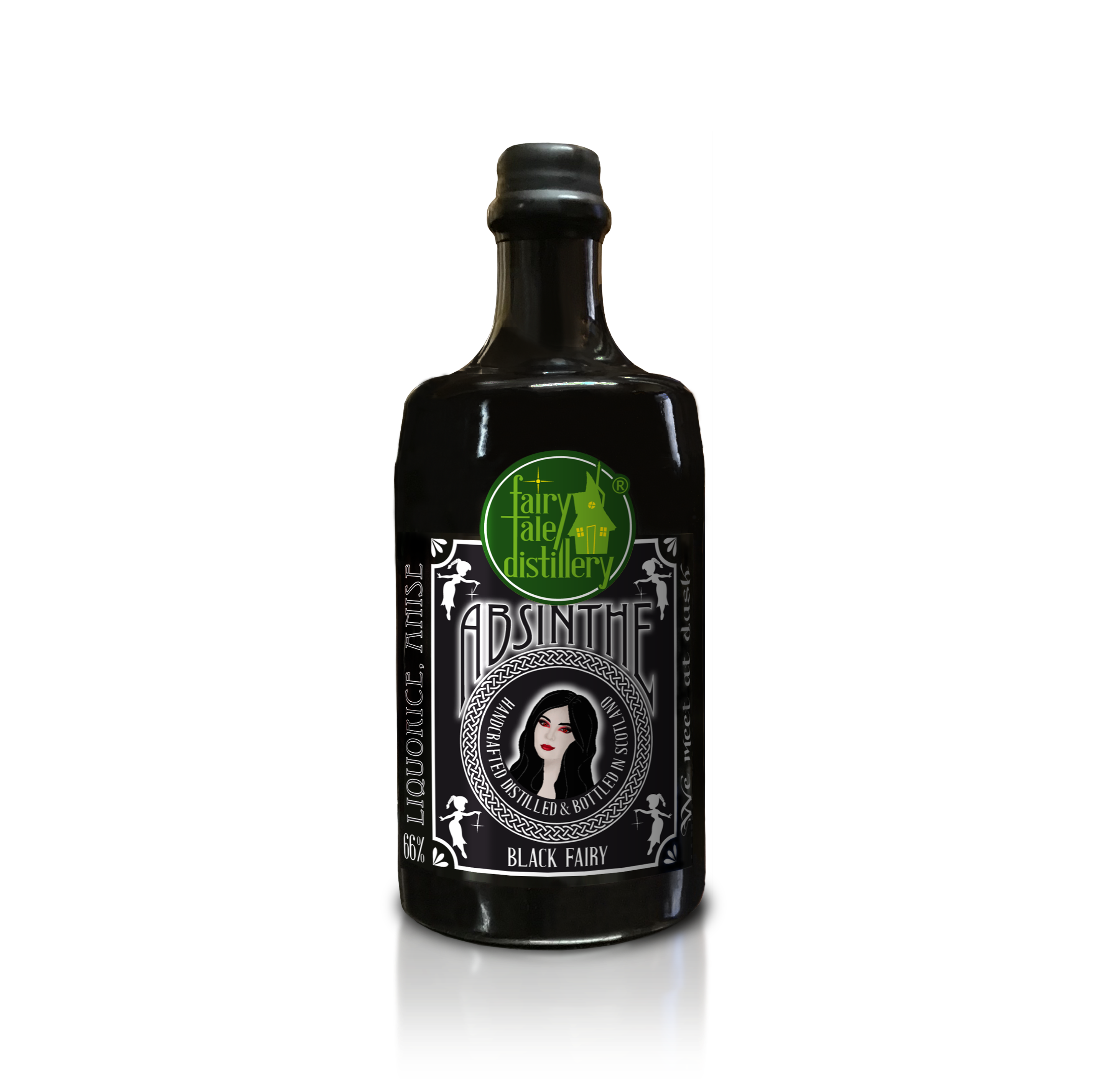 Black Fairy Highland Absinthe bottle 0,7l from Fairytale Distillery