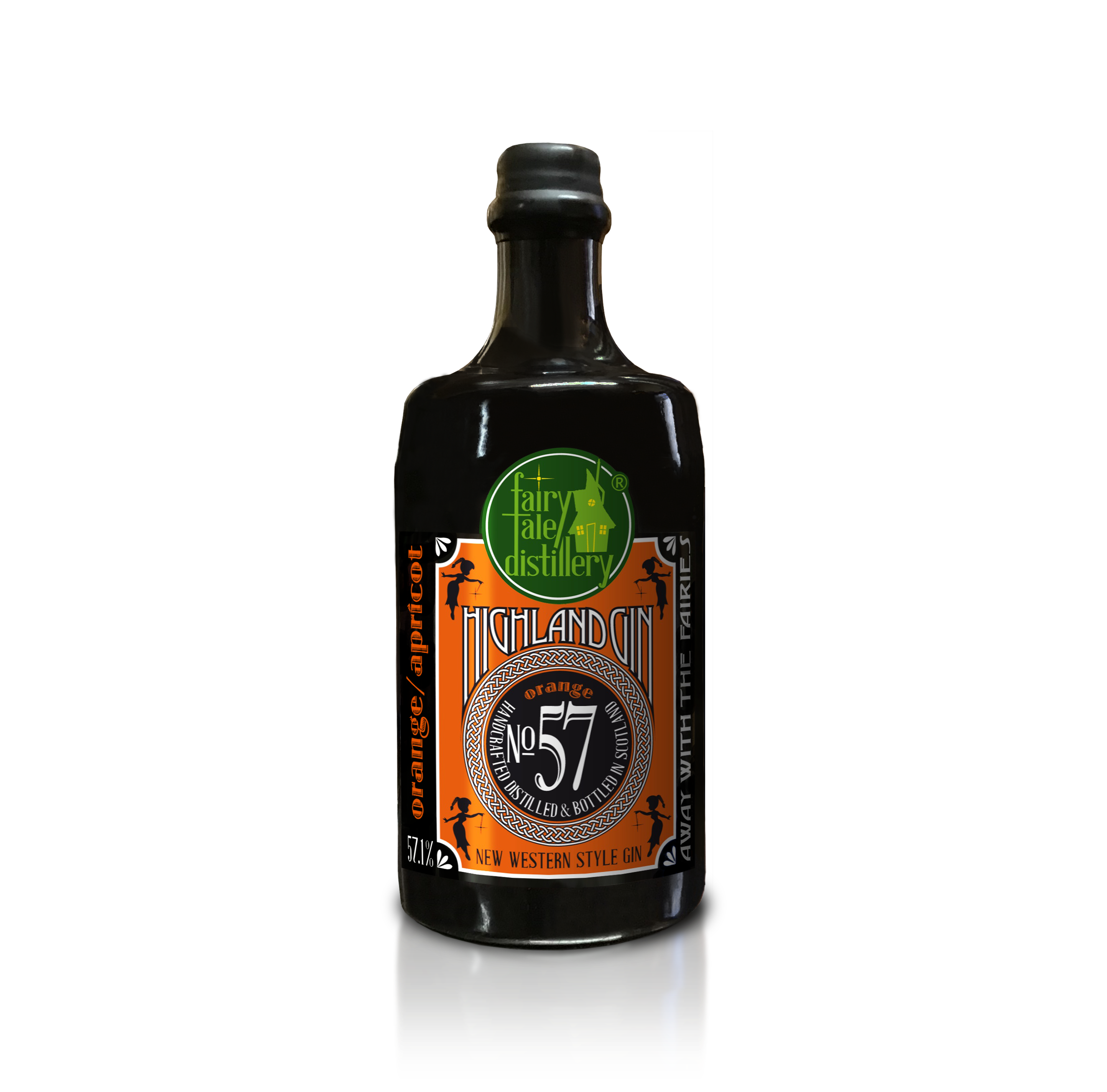 No 57 Orange New Western Style Highland Gin bottle 0,7l from Fairytale Distillery